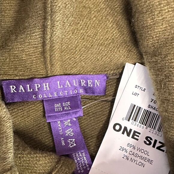 Ralph Lauren Collection Fall 2006 Olive Patchwork Blanket Hooded Anorak Poncho - Picture 4 of 17